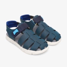 Camper Oruga Sandals Navy - Kids Singapore JSOFIQ-024